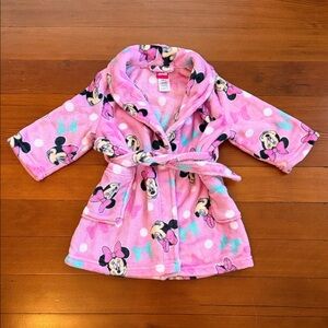 Disney Minnie Mouse Pink Kids Robe